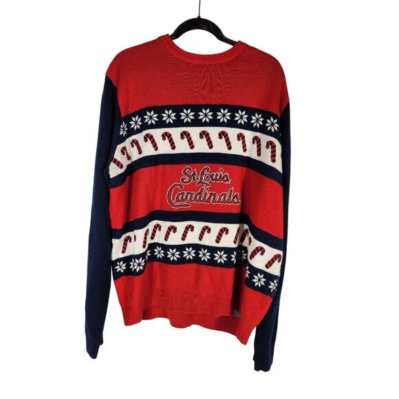 MLB KLEW St Louis Cardinal Plus Sweater Baseball Christmas Sweater 2x - Picture 1 of 3